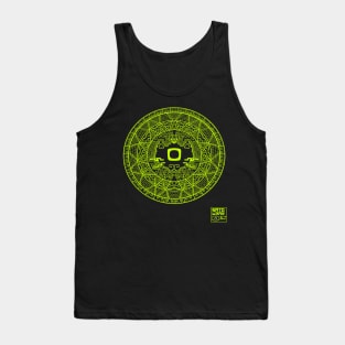 6AT0 Aztec Wheel (Lime Green) Tank Top